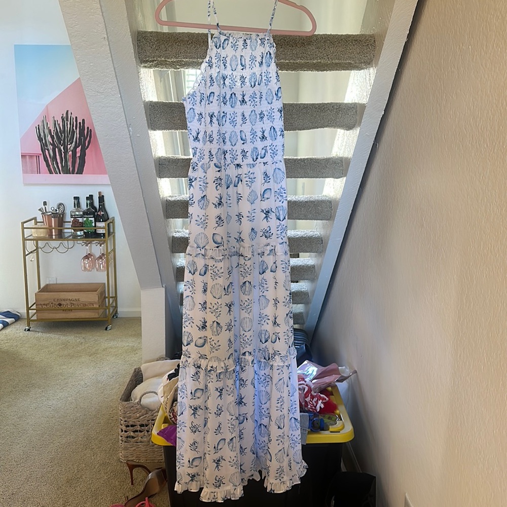 Ann Taylor seashell print dress